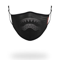 SPRAYGROUND® FASHION MASK ADULT MIDNIGHT SHARK FORM FITTING FACE MASK