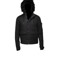 SPRAYGROUND® OUTERWEAR SOLID BLACK CHOPPER JACKET