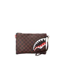 SPRAYGROUND® POUCHETTE CHECKS IN CAMOFLAUGE CROSSOVER CLUTCH