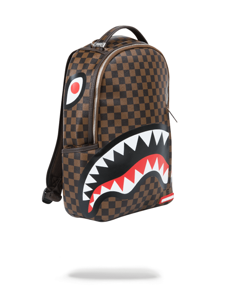 sprayground backpack brown