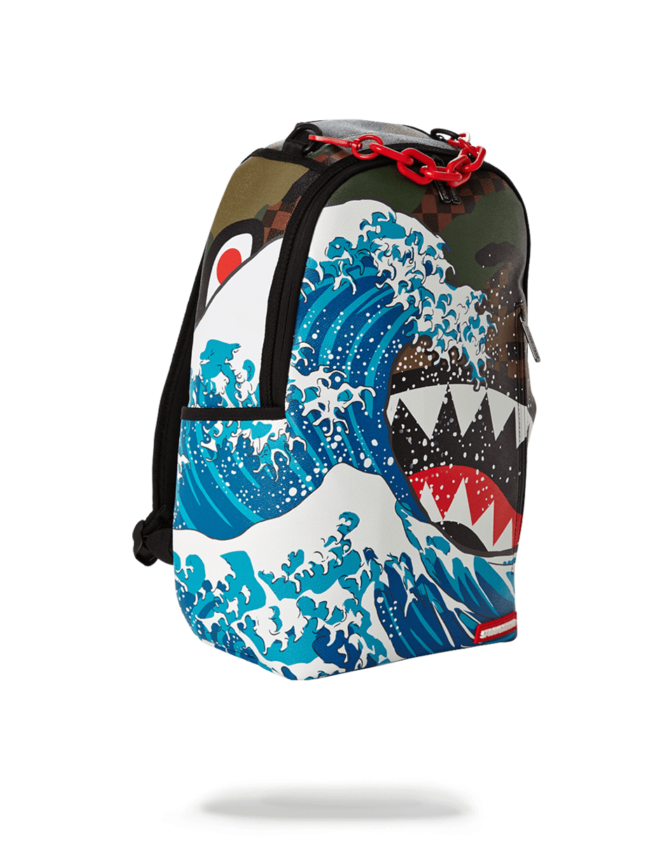 SPRAYGROUND® BACKPACK CAMOKAWA WAVE SHARK
