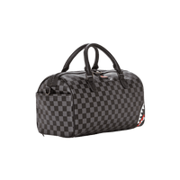 SPRAYGROUND® DUFFLE GREY CHECKERED SHARKS IN PARIS MINI DUFFLE