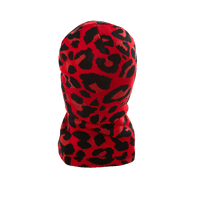 SPRAYGROUND® SKI MASK RED LEOPARD GOLD SHARK MOUTH SKI MASK
