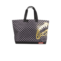 SPRAYGROUND® TOTE SHARKS IN PARIS GOLD STENCIL TOTE