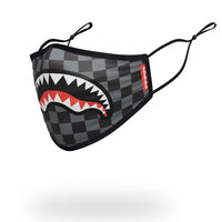 SPRAYGROUND® FASHION MASK ADULT SHARKS IN PARIS (GREY) FORM FITTING FACE MASK