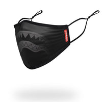 SPRAYGROUND® FASHION MASK ADULT MIDNIGHT SHARK FORM FITTING FACE MASK