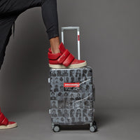 SPRAYGROUND® LUGGAGE LAQUAN SMITH EMBOSSED CLEAR 3M CARRY-ON