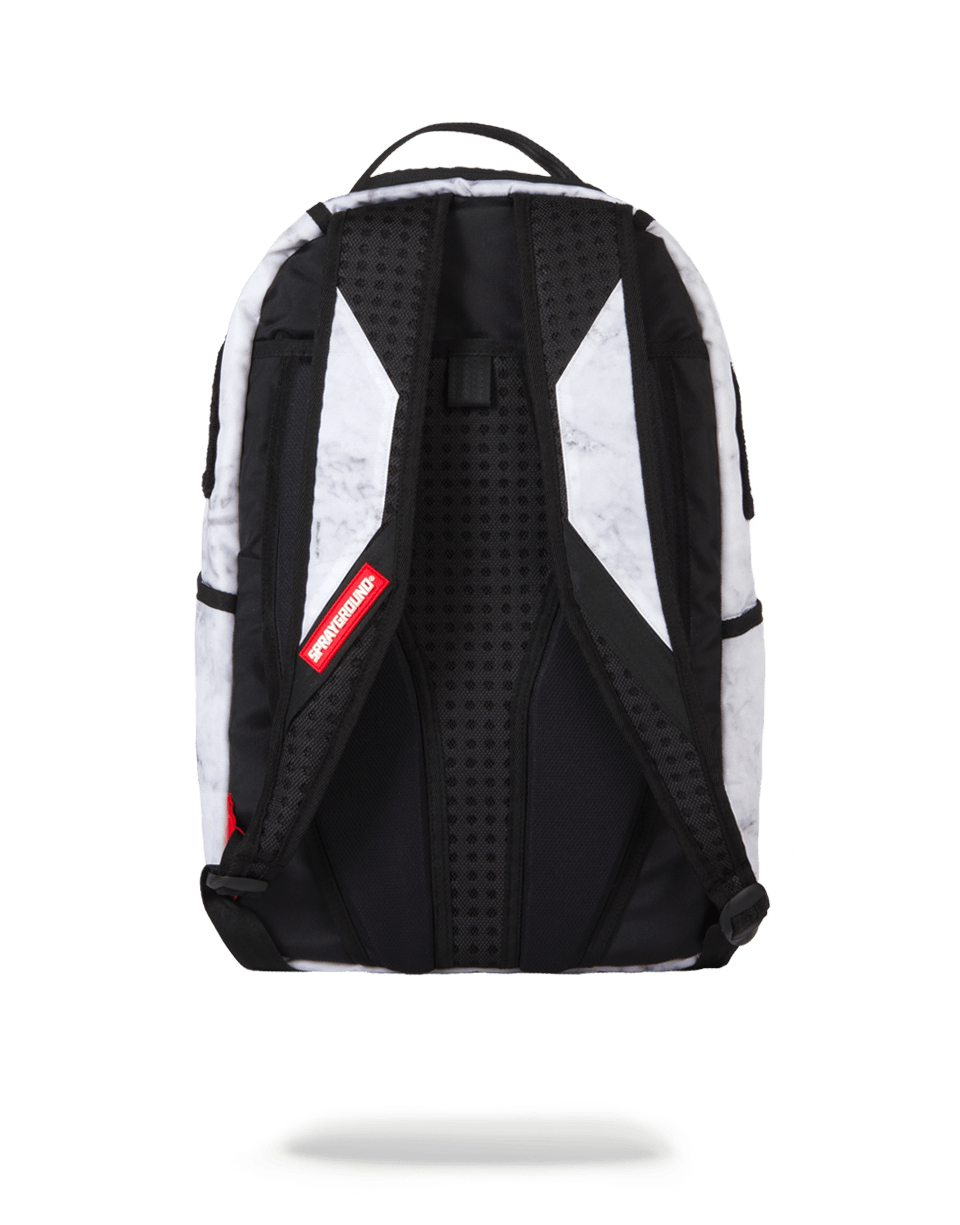 Sprayground white marble backpack Clearance