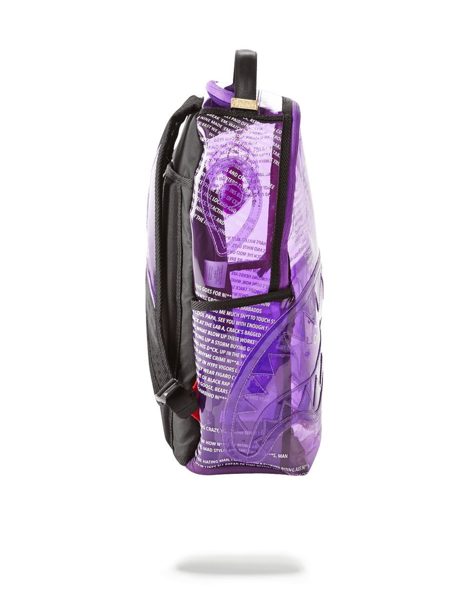 Sprayground purple shark best sale