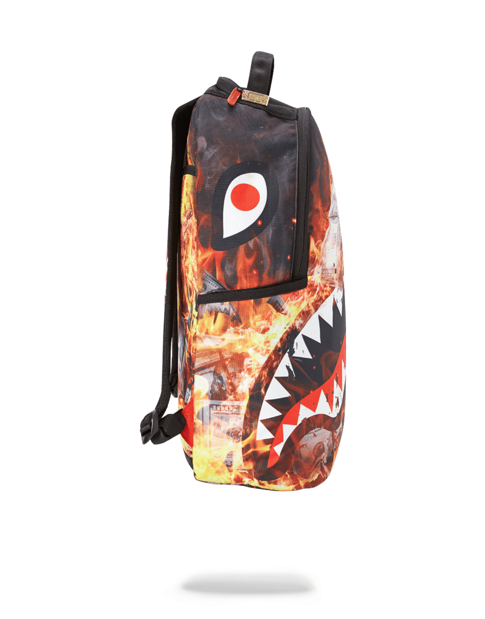 Sprayground fire shark backpack Clearance