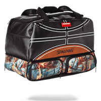 SPRAYGROUND® DUFFLE SPALDING X SPRAYGROUND FIRE MONEY SNEAKER DUFFEL