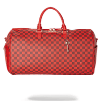 SPRAYGROUND® DUFFLE SHARKS IN PARIS DUFFLE (RED CHECKERED EDITION)