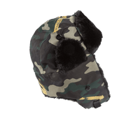 SPRAYGROUND® HAT GOLD STENCIL CAMO AVIATOR HAT