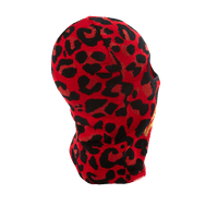 SPRAYGROUND® SKI MASK RED LEOPARD GOLD SHARK MOUTH SKI MASK