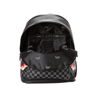 SPRAYGROUND® BACKPACK SHARKS IN PARIS (BLACK CHECKERED EDITION)