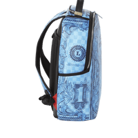SPRAYGROUND® BACKPACK IN GOD WE TRUST BLUE BACKPACK (ONE OF ONE)