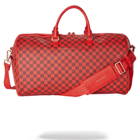 SPRAYGROUND® DUFFLE SHARKS IN PARIS DUFFLE (RED CHECKERED EDITION)