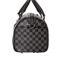 SPRAYGROUND® DUFFLE GREY CHECKERED SHARKS IN PARIS MINI DUFFLE