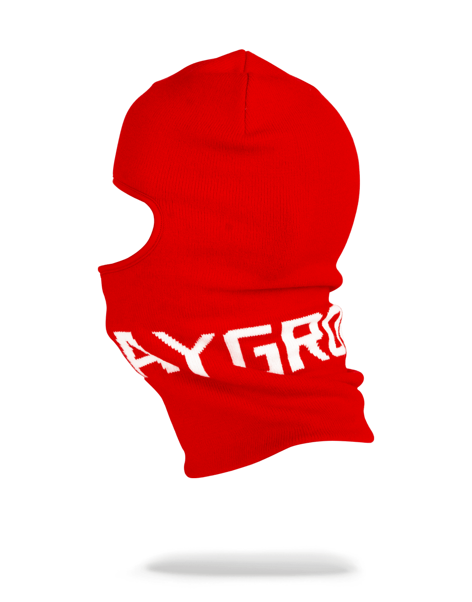 SPRAYGROUND® SKI MASK RED SPRAYGROUND LOGO SKI MASK