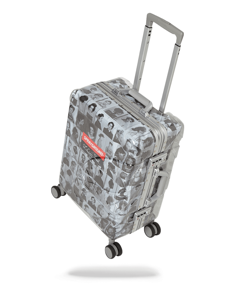 SPRAYGROUND® LUGGAGE LAQUAN SMITH EMBOSSED CLEAR 3M CARRY-ON