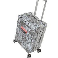 SPRAYGROUND® LUGGAGE LAQUAN SMITH EMBOSSED CLEAR 3M CARRY-ON