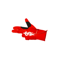 SPRAYGROUND® GLOVES LEFT RED / RIGHT CAMO MONEY DRIPS GLOVES