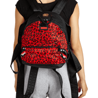 SPRAYGROUND® WOMENS BACKPACK 6-STRAP RED LEOPARD EMPRESS (PONY HAIR)