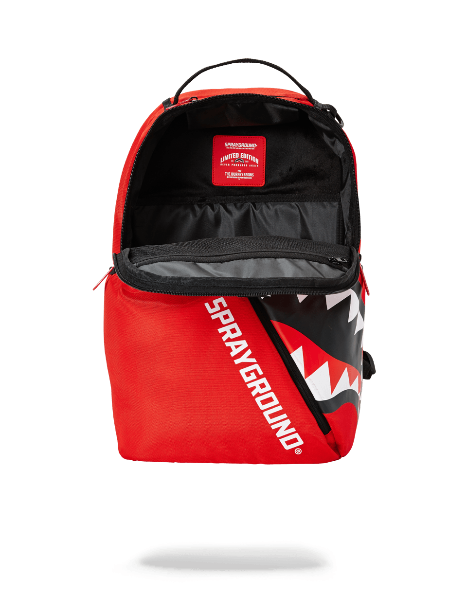 SPRAYGROUND® BACKPACK ANGLED SHARK (RED)