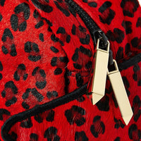 SPRAYGROUND® WOMENS BACKPACK RED LEOPARD ANGEL (PONY HAIR)