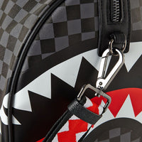 SPRAYGROUND® DUFFLE SHARKS IN PARIS (BLACK CHECKERED EDITION) DUFFLE