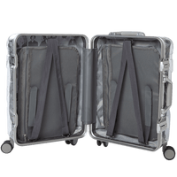 SPRAYGROUND® LUGGAGE LAQUAN SMITH EMBOSSED CLEAR 3M CARRY-ON