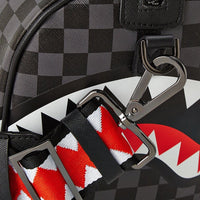 SPRAYGROUND® DUFFLE GREY CHECKERED SHARKS IN PARIS MINI DUFFLE