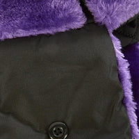 SPRAYGROUND® HAT BLACK 3M PURPLE FUR AVIATOR HAT