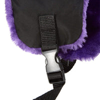 SPRAYGROUND® HAT BLACK 3M PURPLE FUR AVIATOR HAT