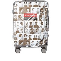 SPRAYGROUND® LUGGAGE LAQUAN SMITH EMBOSSED CLEAR 3M CARRY-ON