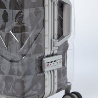 SPRAYGROUND® LUGGAGE LAQUAN SMITH EMBOSSED CLEAR 3M CARRY-ON