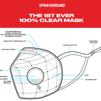 SPRAYGROUND® FASHION MASK SPRAYGROUND CLEAR MASK (ADULT)