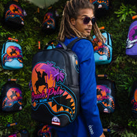 SPRAYGROUND® BACKPACK MIAMI BEACH POLO COLLAB BACKPACK (DLXV-BLACK)