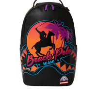 SPRAYGROUND® BACKPACK MIAMI BEACH POLO COLLAB BACKPACK (DLXV-BLACK)