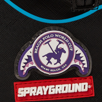 SPRAYGROUND® BACKPACK MIAMI BEACH POLO COLLAB BACKPACK (DLXV-BLACK)