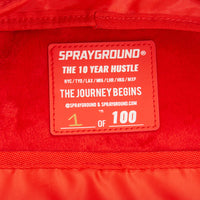 SPRAYGROUND® BACKPACK THE 10 YEAR HUSTLE BACKPACK. MYSTERY BOX. NUMBERED 1 OF 100
