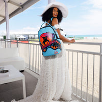 SPRAYGROUND® BACKPACK MIAMI BEACH POLO COLLAB BACKPACK (DLXV-SKY)