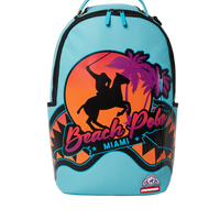 SPRAYGROUND® BACKPACK MIAMI BEACH POLO COLLAB BACKPACK (DLXV-SKY)