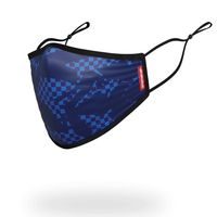 SPRAYGROUND® FACE MASK SHARK CHECK (BLUE) FACE MASK