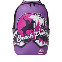 SPRAYGROUND® BACKPACK MIAMI BEACH POLO COLLAB BACKPACK (DLXV-PURPLE)