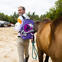 SPRAYGROUND® BACKPACK MIAMI BEACH POLO COLLAB BACKPACK (DLXV-PURPLE)