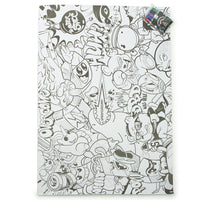 SPRAYGROUND® EVENT SPRAYGROUND HUGE COLORING POSTER 39"x27" & MARKERS INCLUDED
