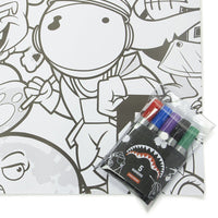 SPRAYGROUND® EVENT SPRAYGROUND HUGE COLORING POSTER 39"x27" & MARKERS INCLUDED