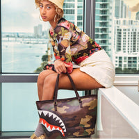 SPRAYGROUND® TOTE CHECKS IN CAMOFLAUGE TOTE