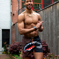 SPRAYGROUND® SWIM SHARKS IN PARIS UNSTOPPABLE SWIM TRUNKS